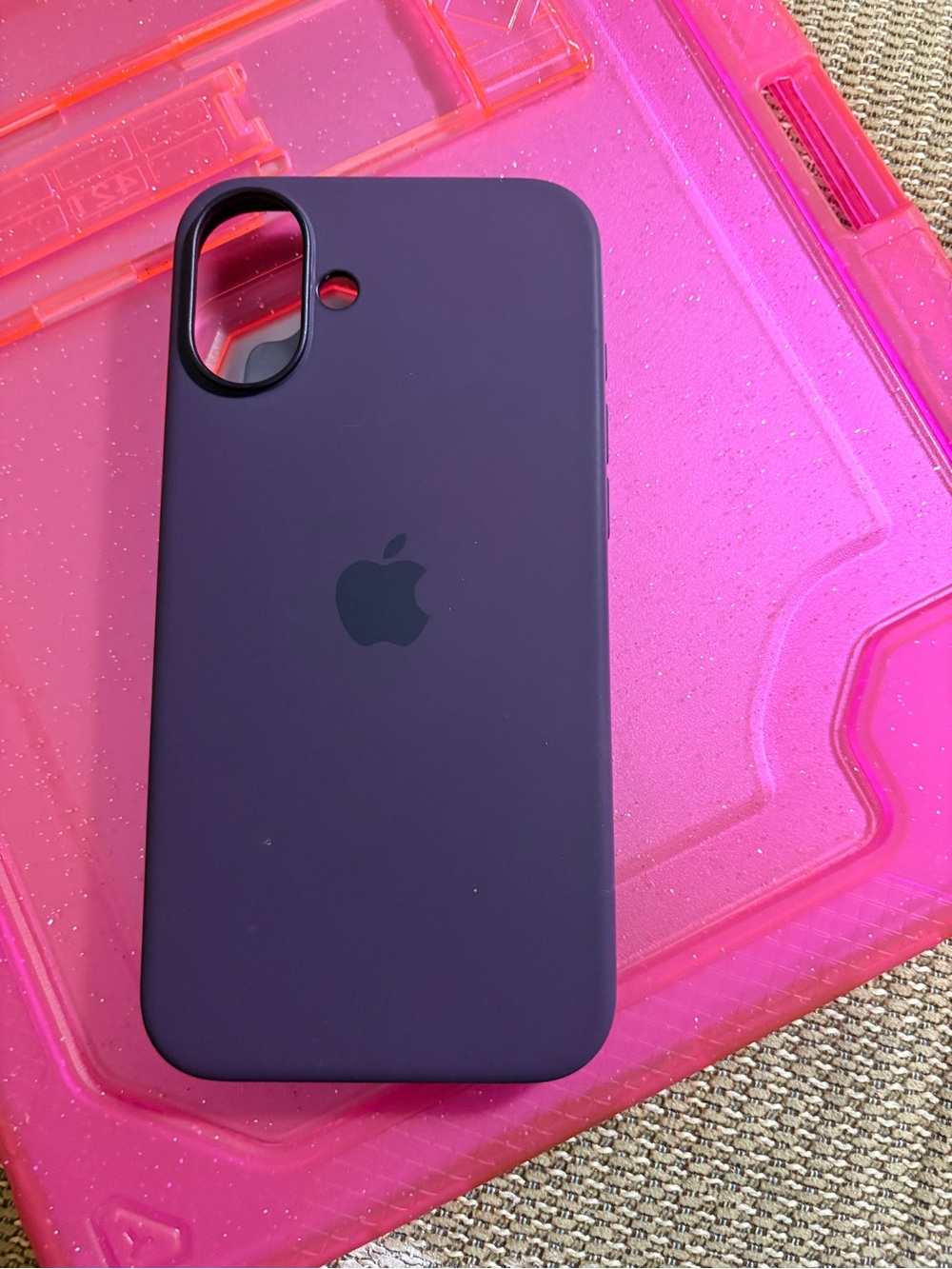 Apple Purple Silicone iPhone Case - Deep Purple
